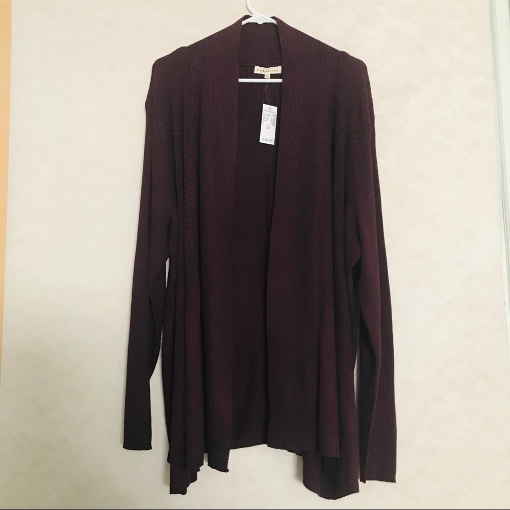 Retrology Open Sweater Cardigan 3X